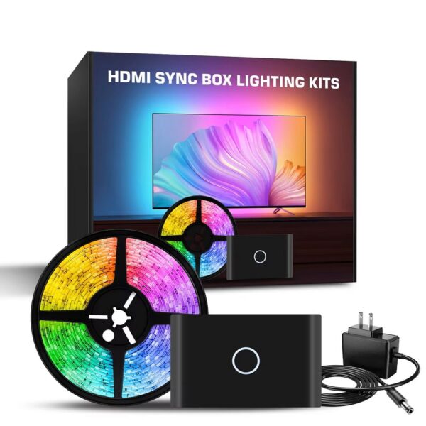 TV LED Backlights Strip Lights with HDMI 2.0 Sync Box
