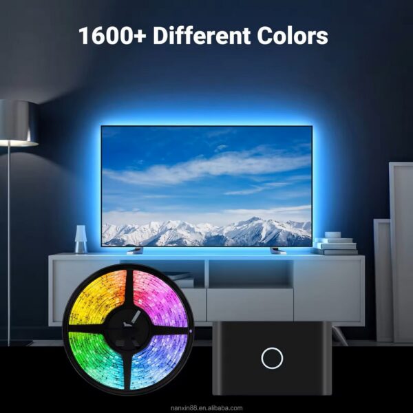 TV LED Backlights Strip Lights with HDMI 2.0 Sync Box - Image 2